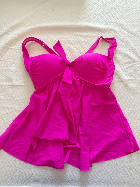 torrid Other - torrid Fuchsia Knot-Front Swimdress One-Piece